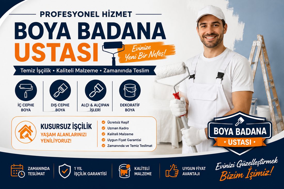 Çamlıkule boya badana ustası – profesyonel boyacı